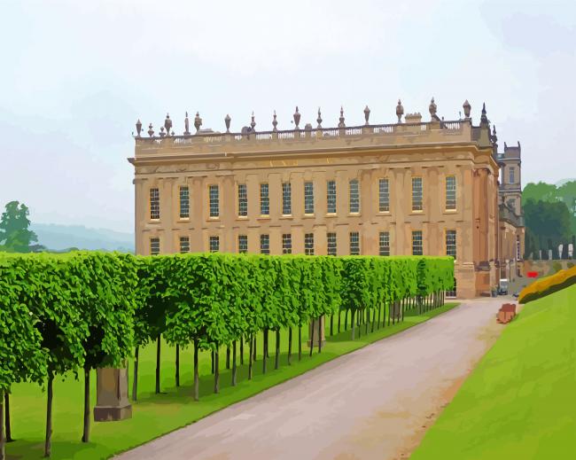Chatsworth House Derbyshire Paint By Numbers