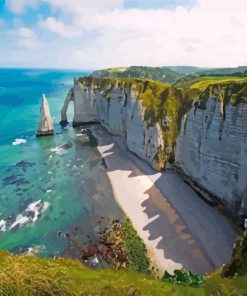 Cliffs Of Dover Etretat Paint By Numbers