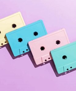 Colorful Cassette Tape Paint By Number