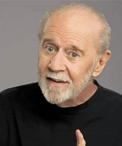 Comedian George Carlin Paint By Numbers