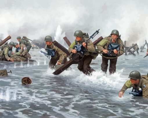 D Day World War 2 Paint By Numbers