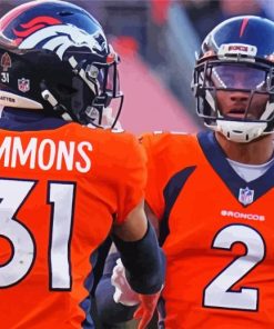 Denver Broncos Players Paint By Number