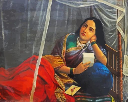 Disappointed By Raja Ravi Varma Paint By Number