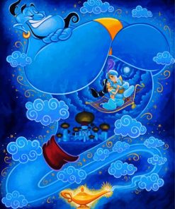 Disney Aladdin Genie Paint By Numbers