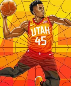 Donovan Mitchell Spider Art Paint By Number
