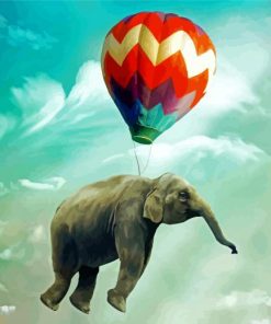 Flying Elephants Paint By Number