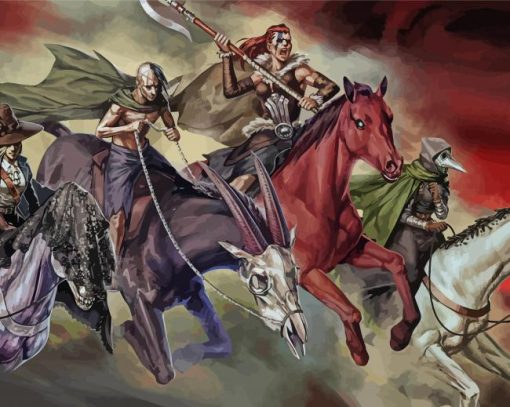 Four Horsemen Paint By Number