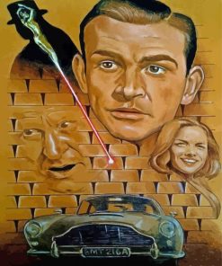 Goldfinger Movie Art Paint By Number