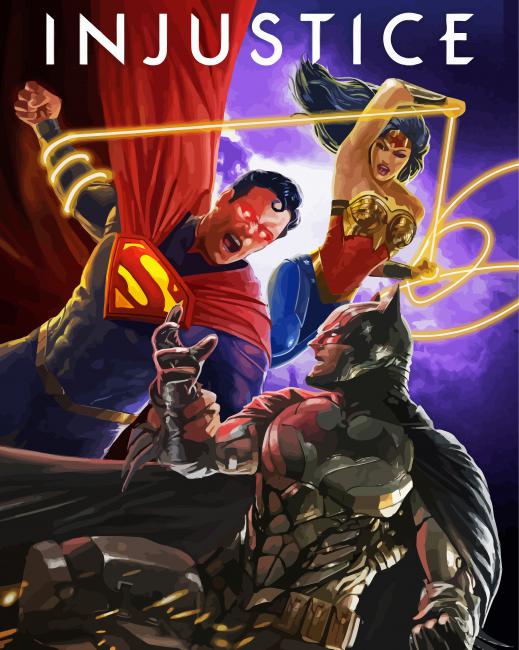 Injustice Poster Paint By Number