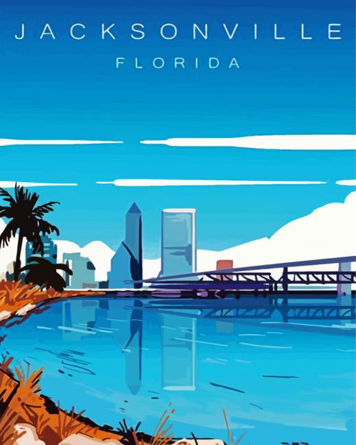 Jacksonville Poster Paint By Numbers