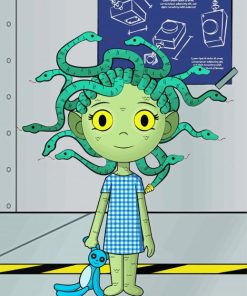 Little Medusa Girl Paint By Number