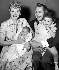 Lucy And Desi And Their Babies Paint By Number