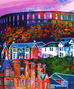 McCaigs Tower And Battery Hill Oban Paint By Number