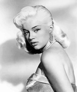 Monochrome Diana Dors Paint By Numbers