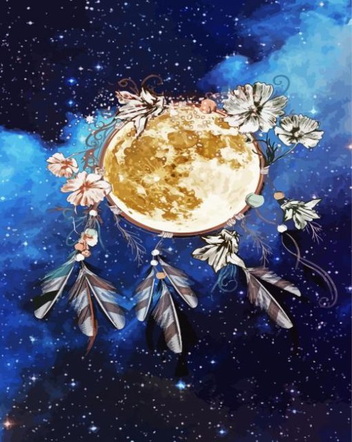 Moon Catcher Art Paint By Numbers