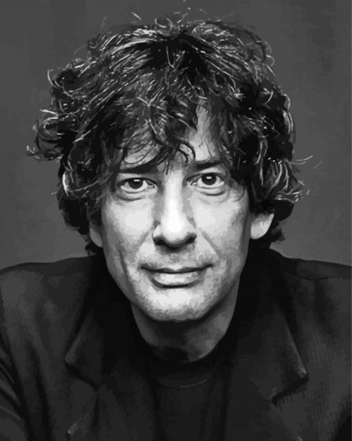 Neil Gaiman English Writer Paint By Numbers