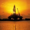 Oil Rigs At Sunset Paint By Numbers