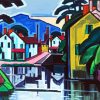 Ond Canal Port Oscar Bluemner Paint By Number