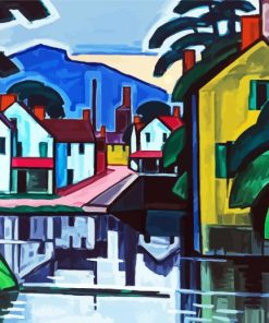 Ond Canal Port Oscar Bluemner Paint By Number