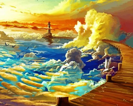 Path To Heavenly Sea Art Paint By Number