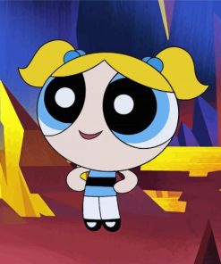 Powerpuff Girl Bubbles Hero Paint By Numbers