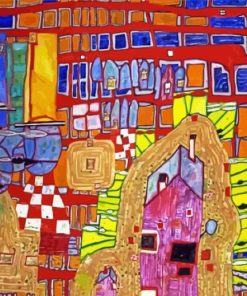 Rebellion Of The Grid By Hundertwasser Paint By Numbers