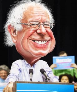Senator Bernie Sanders Caricature Paint By Number