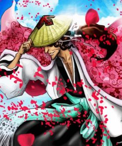Shunsui Kyoraku Bleach Anime Character Paint By Numbers