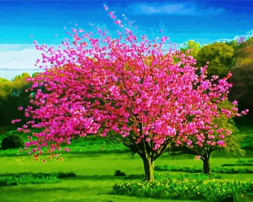 Spring Landscapes Illustration Paint By Number