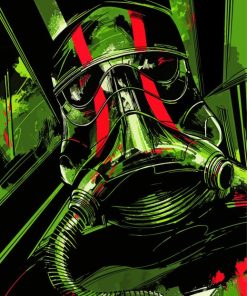 Tie Fighter Pilot Art Paint By Number