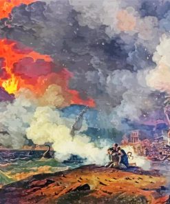 The Eruption Of Mont Vesuvius Paint By Numbers