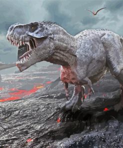 Velociraptor Dinosaur Paint By Numbers