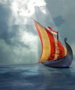 Viking Ship Paint By Number