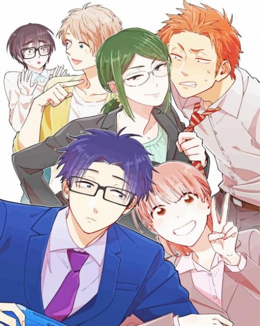 Wotakoi Anime Characters Paint By Number