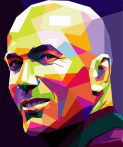 Zinedine Zidane Pop Art Paint By Numbers