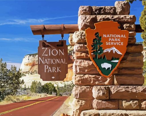 Zion National Park Paint By Numbers