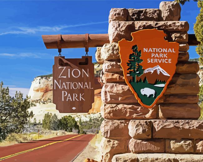 Zion National Park Paint By Numbers