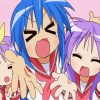 Adorable Lucky Star Anime Girls Paint By Number