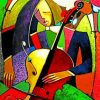 Aesthetic Cubism Violinist Music Paint By Number