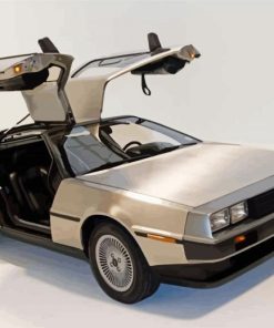 Aesthetic Delorean Car Paint By Number