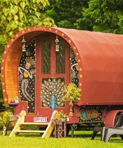 Aesthetic Gypsy Wagon Paint By Numbers
