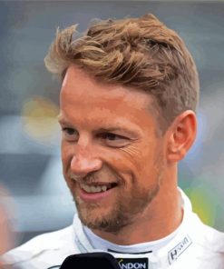 Aesthetic Jenson Button Paint By Number