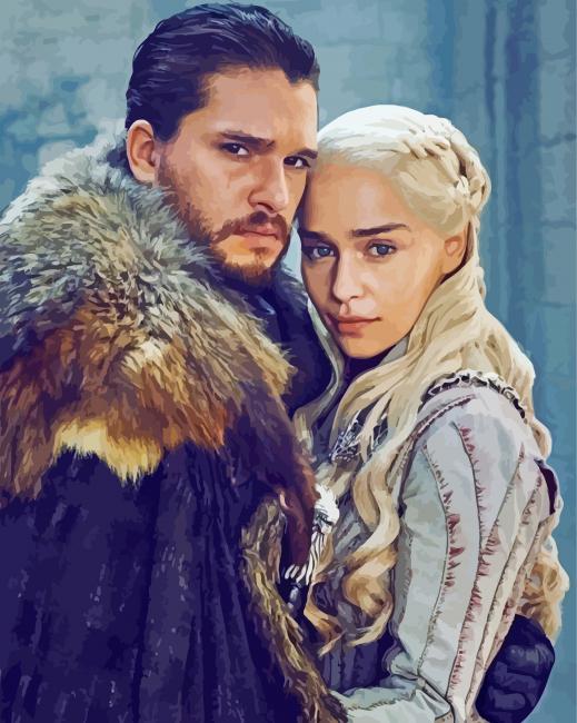 Aesthetic Jon And Daenerys Paint By Number