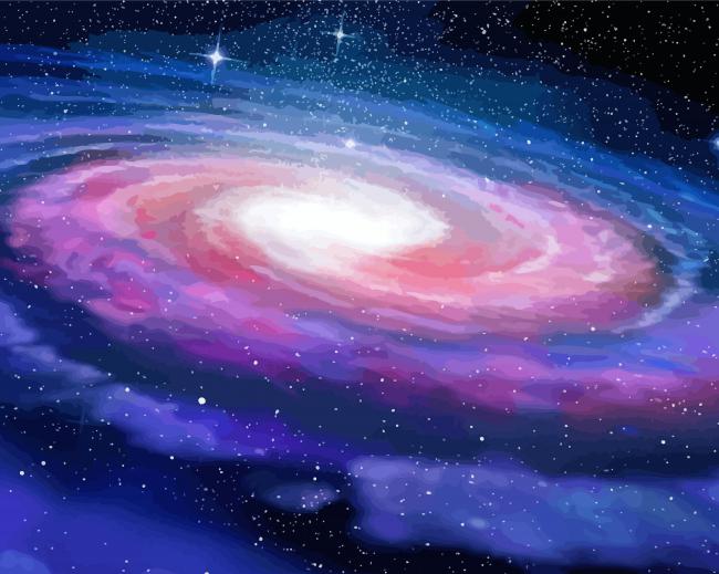 Aesthetic Milky way Paint By Numbers
