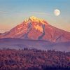 Aesthetic Mount Hood Landscape Nature Paint By Number