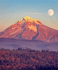 Aesthetic Mount Hood Landscape Nature Paint By Number