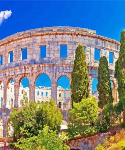 Aesthetic Pula Arena Paint By Numbers