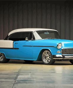 Aesthetic Blue 1955 Chevrolet Car Paint By Number