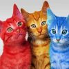 Aesthetic Colorful Kittens Paint By Number