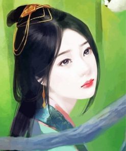 Aesthetic Gorgeous Chinese Woman Paint By Numbers